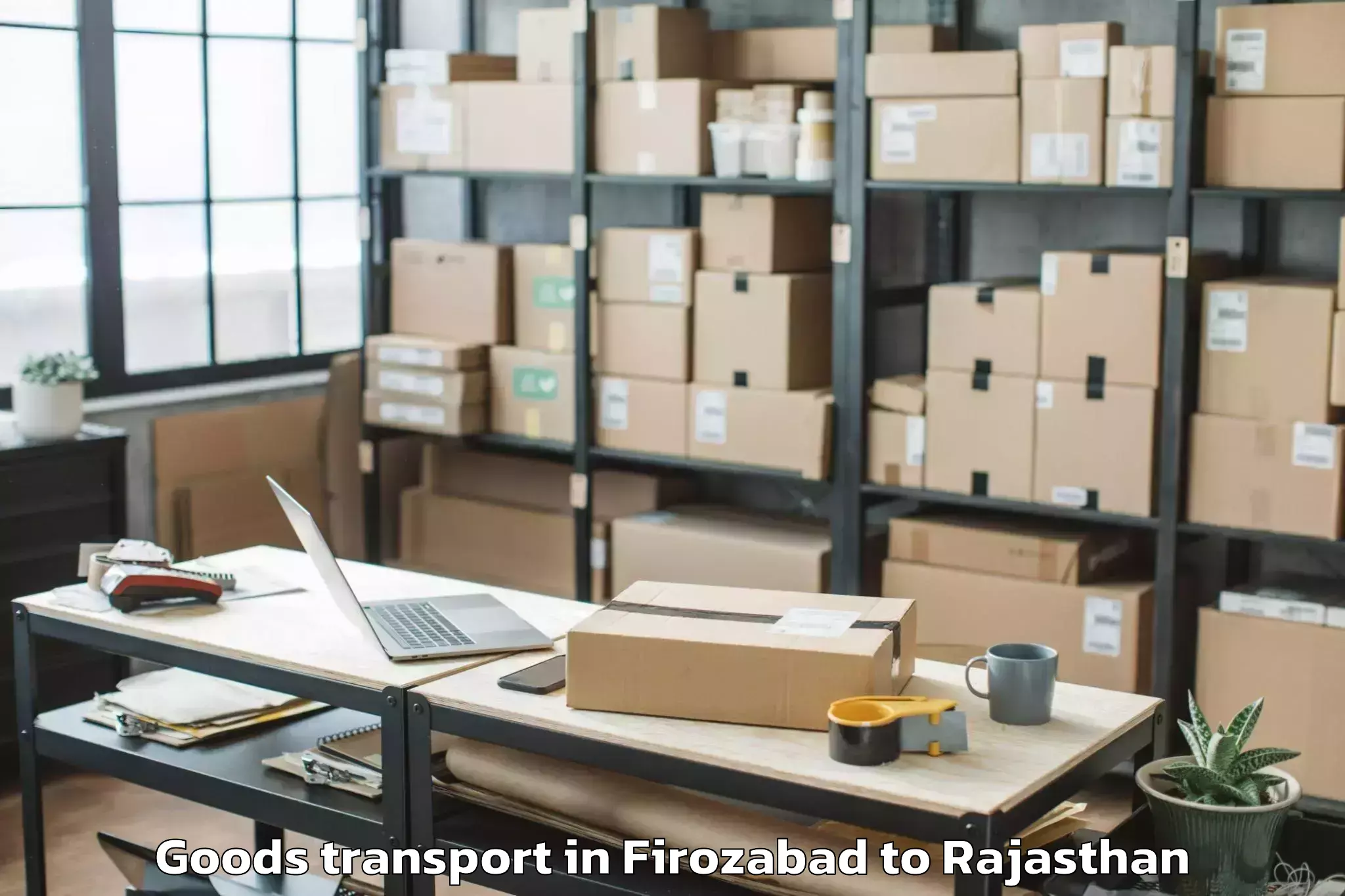 Book Firozabad to Raisingh Nagar Goods Transport